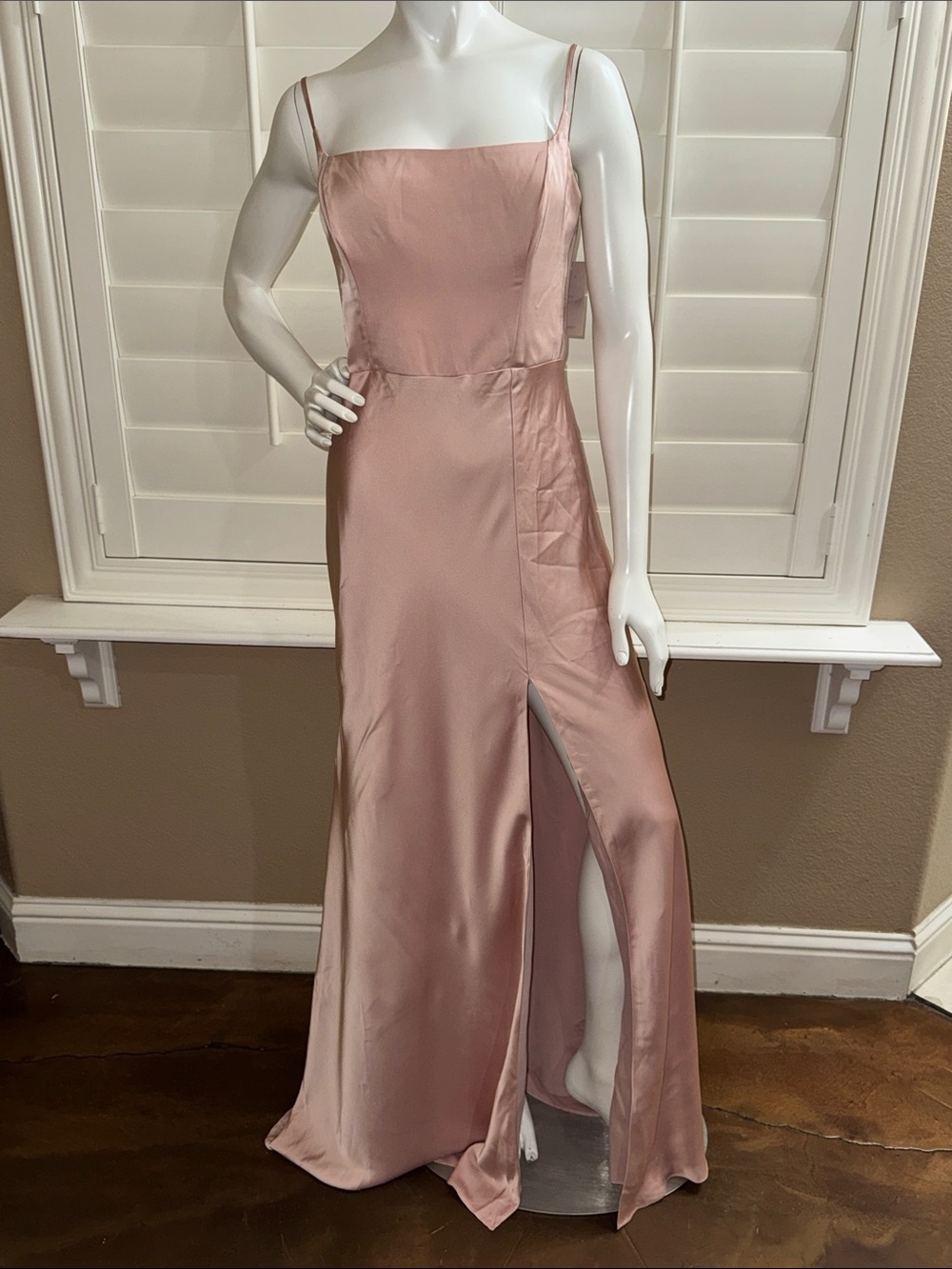 Birdy Grey Mai Dress Matt Satin Rose Gold